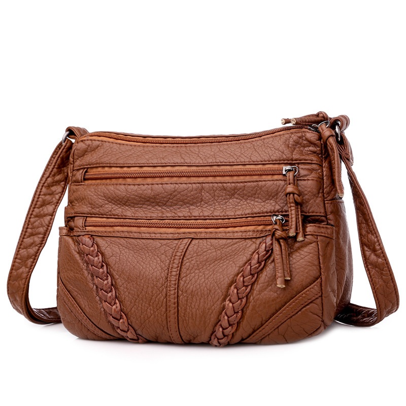 Luxury Bags Without Logo - Женская сумка-кроссбоди из мягкой искусственной кожи,