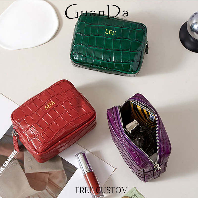 Luxury Ziploc Bags - Роскошный кошелек-монетница из натуральной кожи с