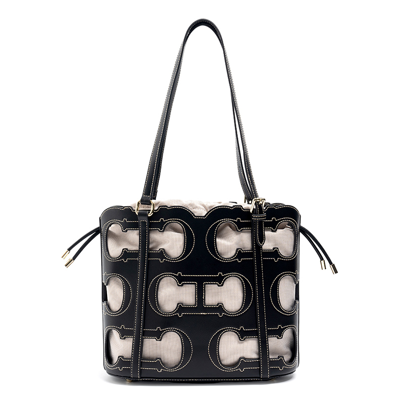 Luxury Bags Without Logo - Сумка-тоут CH с вырезанным логотипом, большая