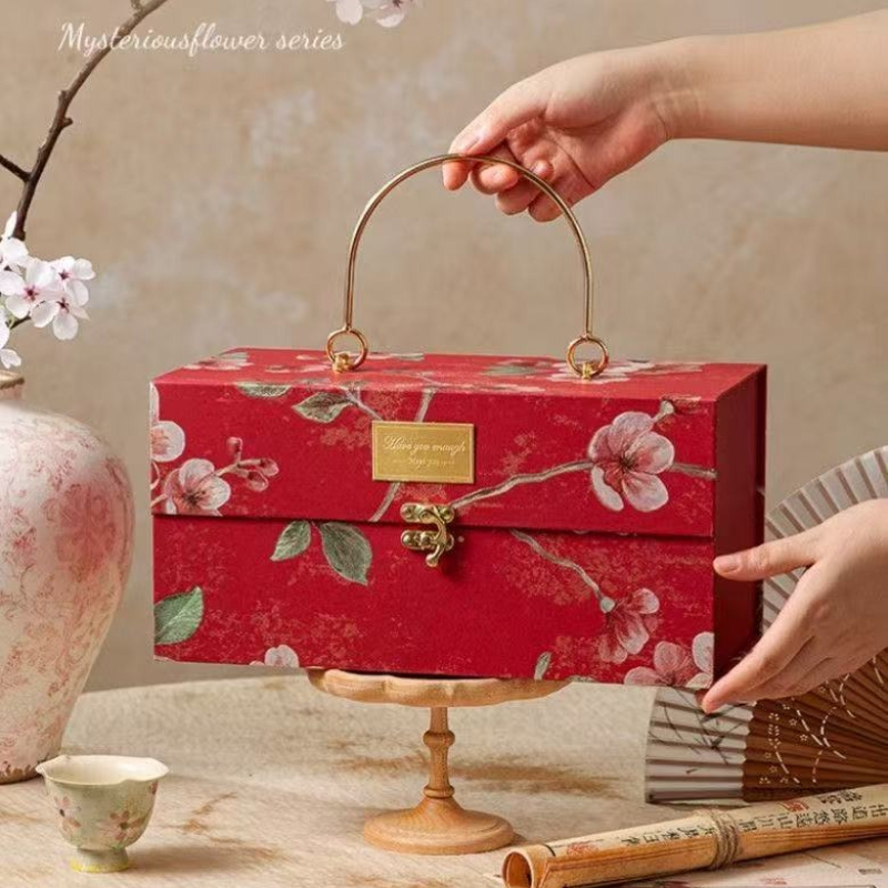 Luxury Bags From China - Утолщенная разноцветная металлическая ручная подарочная коробка,